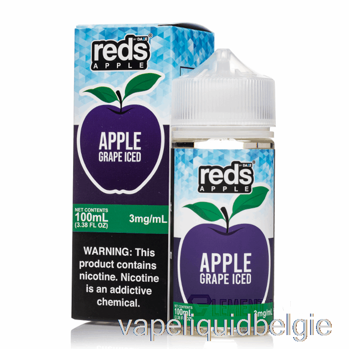 Vape Vloeibare Ijsdruif - Rode Appel E-liquid - 7 Daze - 100ml 3mg